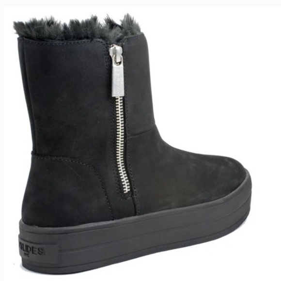 J/Slides Henley Platform Leather Boots | 8 - Picture 9 of 9